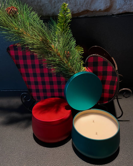 6.5 oz Christmas Tins